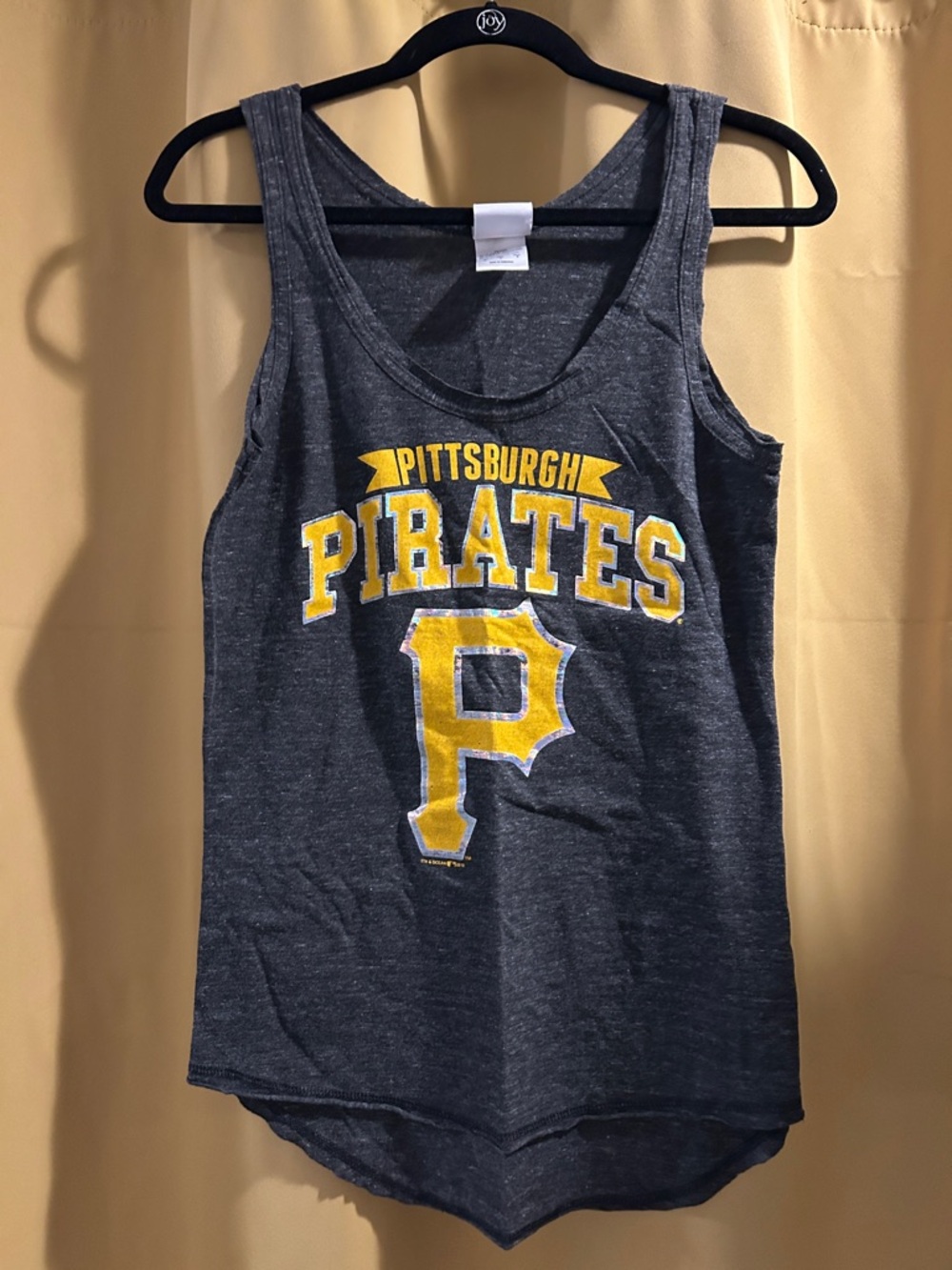 Pittsburgh Pirates Charcoal Gray Tank with Yellow Accent
